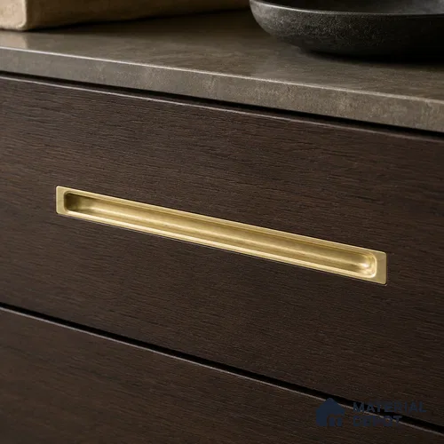 Ottr Zinc Concealed Handle HA 00190 D Antique Brass Finish - 18in | 2 Years Warranty