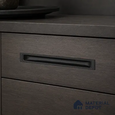 Ottr Zinc Concealed Handle HA 00190 G Black Finish - 16in | 2 Years Warranty
