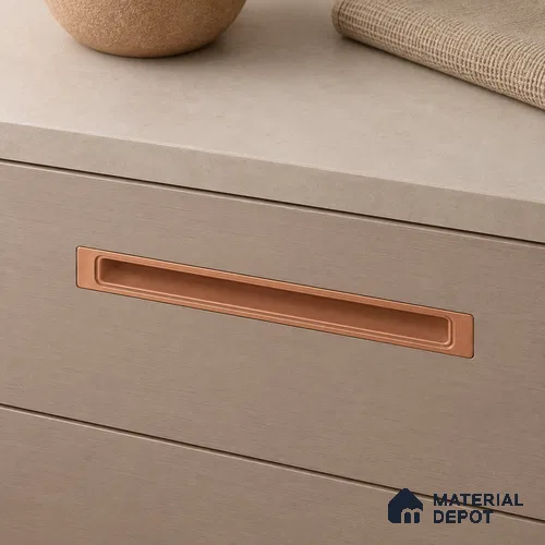 Ottr Zinc Concealed Handle HA 00190 P Bronze Finish - 18in | 2 Years Warranty