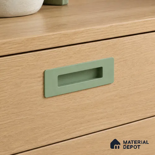 Ottr Zinc Concealed Handle HA 00191 B Green Black Finish - 160mm | 2 Years Warranty