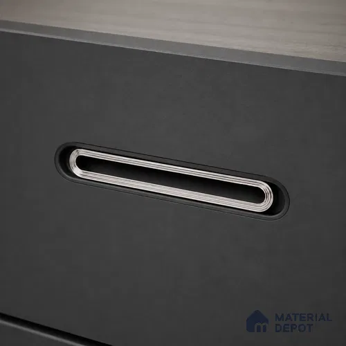Ottr Zinc Stainless Steel Concealed Handle HA 00192 C Black Nickel Black Finish - 256mm | 2 Years Warranty