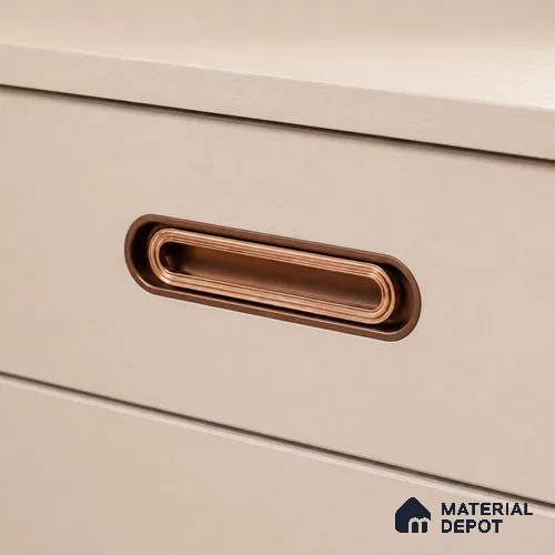 Ottr Zinc Stainless Steel Concealed Handle HA 00192 G Rose Gold Dual Tone Finish - 96mm | 2 Years Warranty