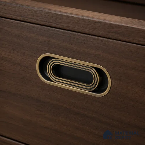 Ottr Zinc Stainless Steel Concealed Handle HA 00192 K Antique Brass Finish - 192mm | 2 Years Warranty