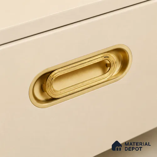 Ottr Zinc Stainless Steel Concealed Handle HA 00192 D PVD Gold Dual Tone Finish - 96mm | 2 Years Warranty