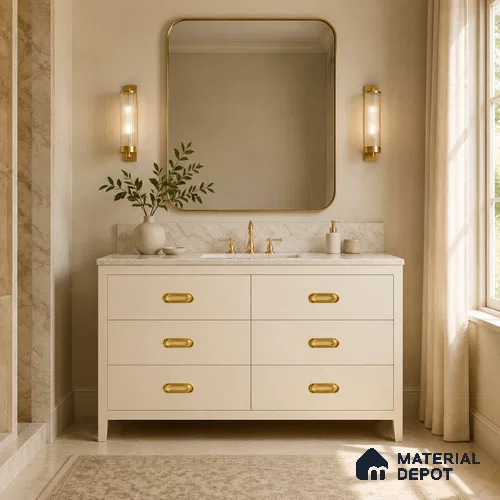 Ottr Zinc Stainless Steel Concealed Handle HA 00192 E PVD Gold Dual Tone Finish - 192mm | 2 Years Warranty