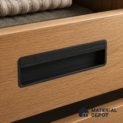 Ottr Zinc Concealed Handle HA 00193 N Black Dual Tone Finish - 96mm | 2 Years Warranty