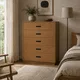 HA 00193 O Ottr Concealed Handle Black Dual Tone Finish 160mm â black handles on oak chest of drawers