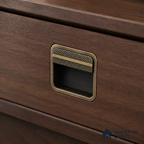 Ottr Zinc Concealed Handle HA 00193 L Antique Brass Finish - 224mm | 2 Years Warranty
