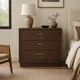 HA 00193 K Ottr Concealed Handle Antique Brass Finish 160mm â antique brass square handles on walnut bedside chest