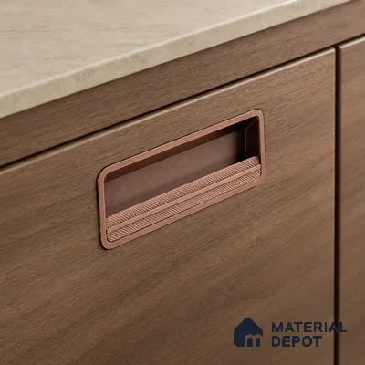 Ottr Zinc Concealed Handle HA 00193 H Rose Gold Dual Tone Finish - 224mm | 2 Years Warranty