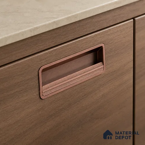 Ottr Zinc Concealed Handle HA 00193 H Rose Gold Dual Tone Finish - 224mm | 2 Years Warranty