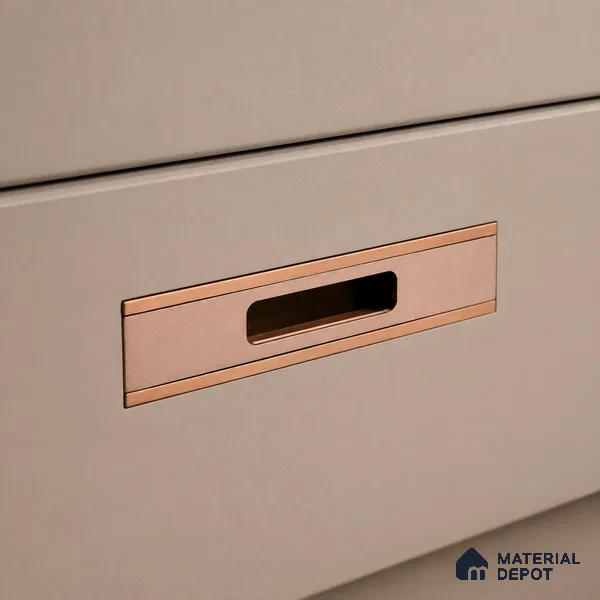 Ottr Aluminium Concealed Handle HA 00198 H Rgtt Finish - 18in | 2 Years Warranty