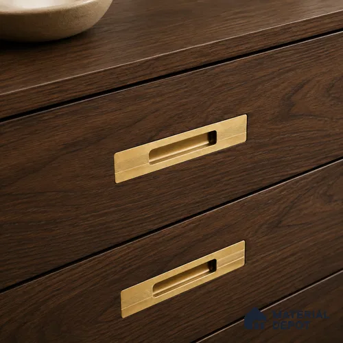 Ottr Aluminium Concealed Handle HA 00199 N PVD Gold Finish - 24in | 2 Years Warranty