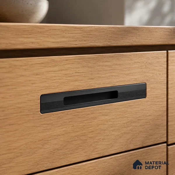 Ottr Aluminium Concealed Handle HA 00200 E Black Dual Tone Finish - 36in | 2 Years Warranty