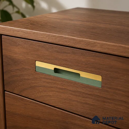 Ottr Aluminium Concealed Handle HA 00200 L PVD Gold Green Finish - 12in | 2 Years Warranty