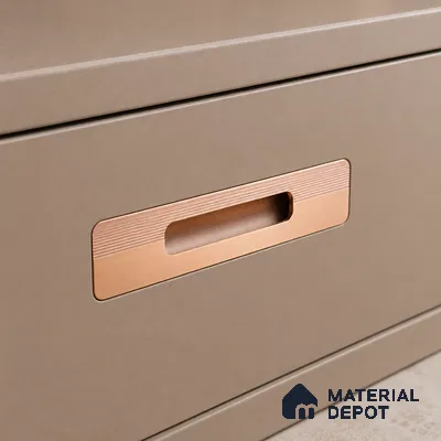 Ottr Aluminium Concealed Handle HA 00200 H Rose Gold Finish - 18in | 2 Years Warranty