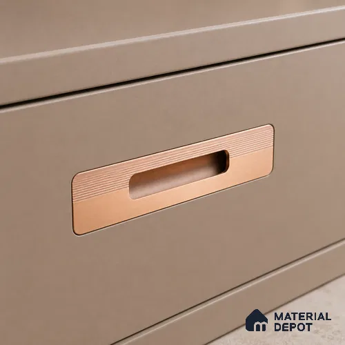 Ottr Aluminium Concealed Handle HA 00200 J Rose Gold Finish - 36in | 2 Years Warranty