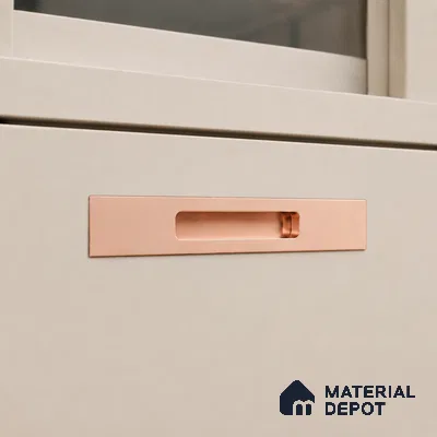 Ottr Aluminium Concealed Handle HA 00203 K Rose Gold Dual Tone Finish - 8in | 2 Years Warranty
