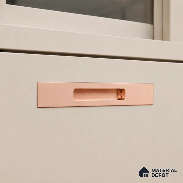 Ottr Aluminium Concealed Handle HA 00203 K Rose Gold Dual Tone Finish - 8in | 2 Years Warranty