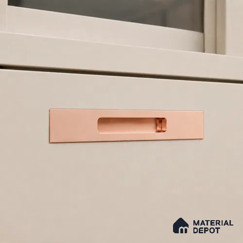 Ottr Aluminium Concealed Handle HA 00203 L Rose Gold Dual Tone Finish - 12in | 2 Years Warranty