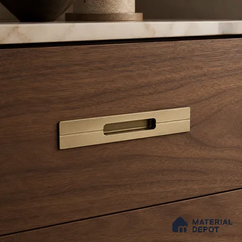 Ottr Aluminium Concealed Handle HA 00205 F Stainless Steel Chrome Finish - 8in | 2 Years Warranty