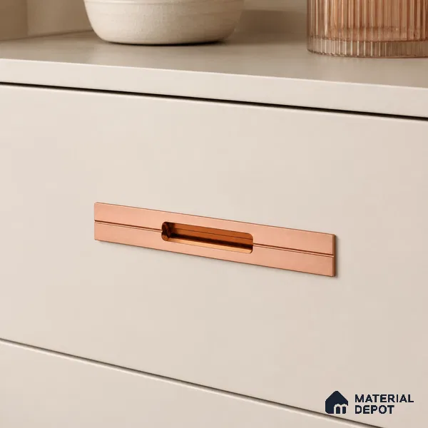 Ottr Aluminium Concealed Handle HA 00205 O Rose Gold Dual Tone Finish - 36in | 2 Years Warranty