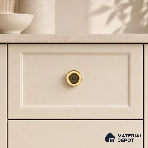 Ottr Zinc Knob HA 00209 PVD Gold Finish - Standard | 2 Years Warranty