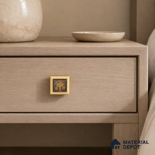 Ottr Zinc Knob HA 00210 PVD Gold Finish - Standard | 2 Years Warranty