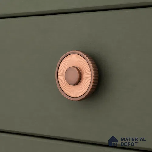 Ottr Zinc Knob HA 00221 C Rose Gold Bronze Finish - Standard | 2 Years Warranty