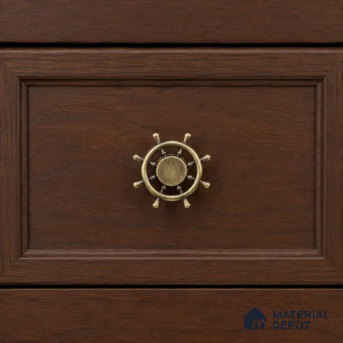 Ottr Zinc Knob HA 00222 Antique Brass Finish - Standard | 2 Years Warranty