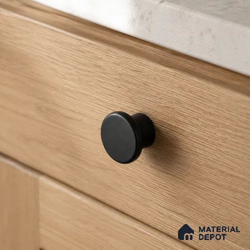Ottr Zinc Knob HA 00226 D Black Finish - Standard | 2 Years Warranty