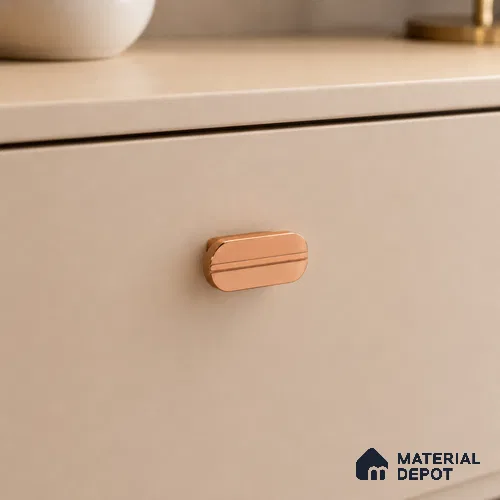 Ottr Aluminium Knob HA 00232 E PVD Rose Gold Finish - Standard | 2 Years Warranty