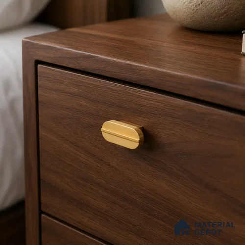 Ottr Aluminium Knob HA 00232 D PVD Gold Finish - Standard | 2 Years Warranty