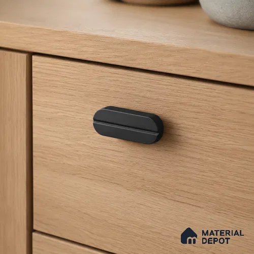 Ottr Aluminium Knob HA 00232 Black Finish - Standard | 2 Years Warranty