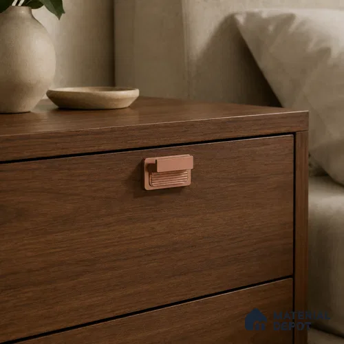 Ottr Aluminium Knob HA 00236 B Rose Gold Dual Tone Finish - Standard | 2 Years Warranty