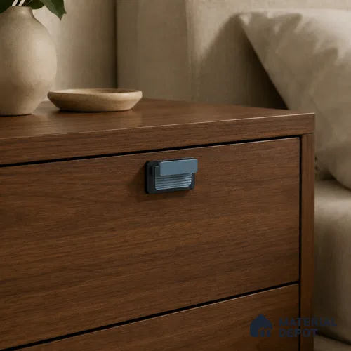 Ottr Aluminium Knob HA 00236 D Grey Black Finish - Standard | 2 Years Warranty