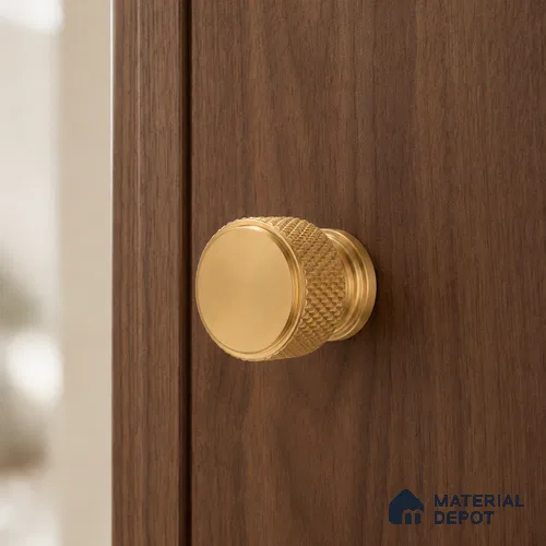 Ottr Stainless Steel Knob HA 00238 PVD Gold Finish - Standard | 2 Years Warranty
