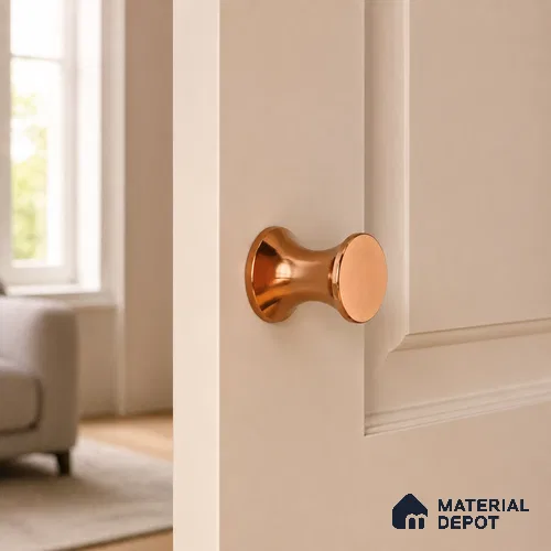Ottr Stainless Steel Knob HA 00242 B PVD Rose Gold Finish - Standard | 2 Years Warranty