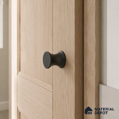 Ottr Stainless Steel Knob HA 00242 C Black Finish - Standard | 2 Years Warranty
