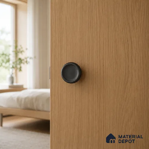 Ottr Stainless Steel Knob HA 00243 C Black Finish - Standard | 2 Years Warranty