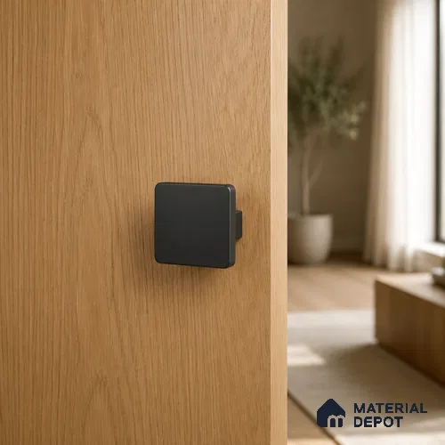 Ottr Stainless Steel Knob HA 00244 F Black Finish - Big | 2 Years Warranty