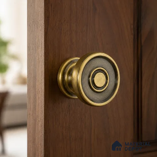Ottr Stainless Steel Knob HA 00249 C Antique Brass Finish - Standard | 2 Years Warranty