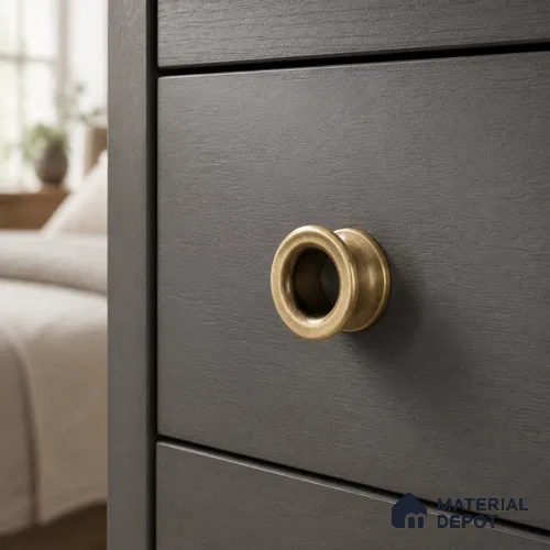 Ottr Stainless Steel Knob HA 00254 C Antique Brass Finish - Standard | 2 Years Warranty