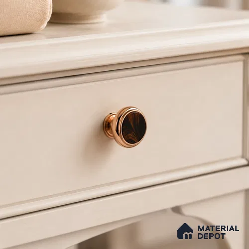 Ottr Stainless Steel Knob HA 00258 PVD Rose Gold Finish - Standard | 2 Years Warranty