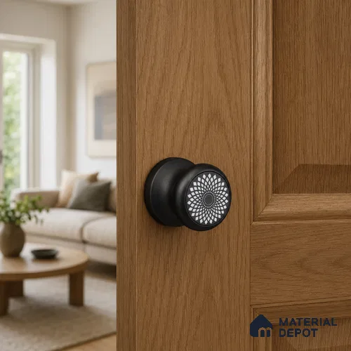 Ottr Stainless Steel Knob HA 00259 D Black Finish - Standard | 2 Years Warranty