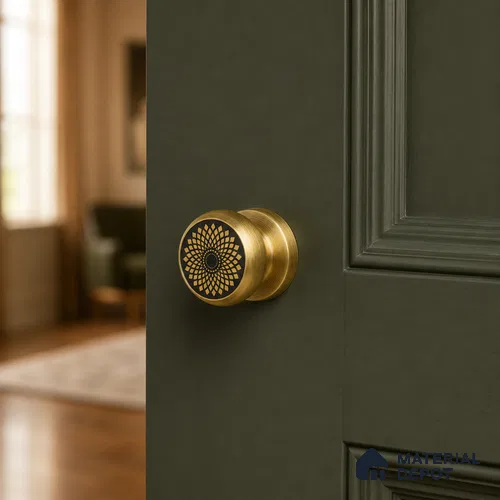 Ottr Stainless Steel Knob HA 00259 C Antique Brass Finish - Standard | 2 Years Warranty