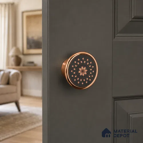 Ottr Stainless Steel Knob HA 00260 PVD Rose Gold Finish - Standard | 2 Years Warranty