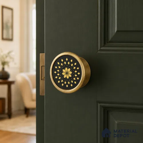 Ottr Stainless Steel Knob HA 00260 C Antique Brass Finish - Standard | 2 Years Warranty