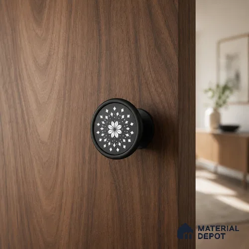 Ottr Stainless Steel Knob HA 00260 D Black Finish - Standard | 2 Years Warranty