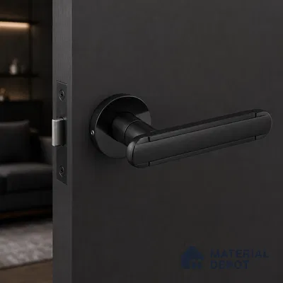 Ottr Zinc Mortise Handle HA 00298 Black Dual Tone Finish Rose Mount | 2 Years Warranty